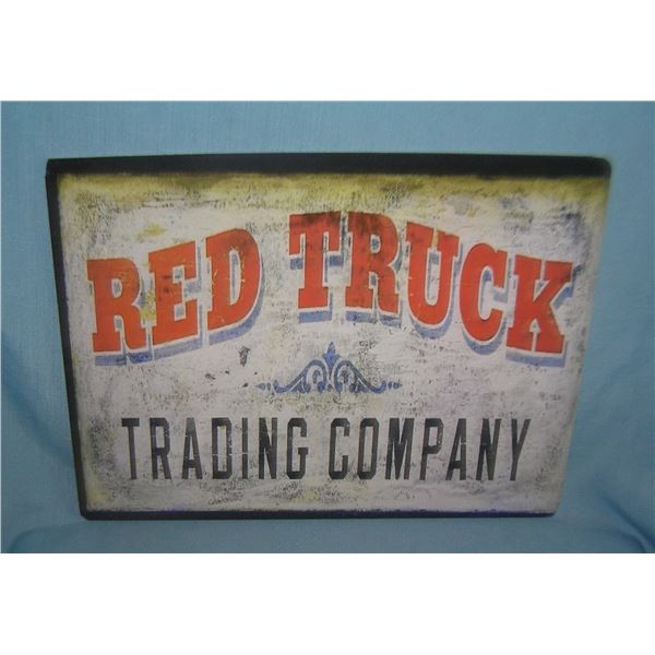 Red Truck Trading Company retro style sign