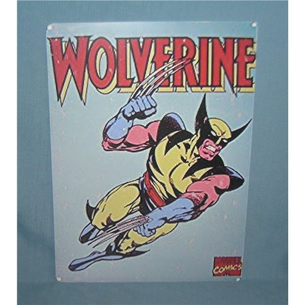 Wolverine Marvel Superhero retro style display sign