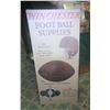 Large Winchester football supply retro style advertising sign  18 inches wide by 40 1/2 inches high 