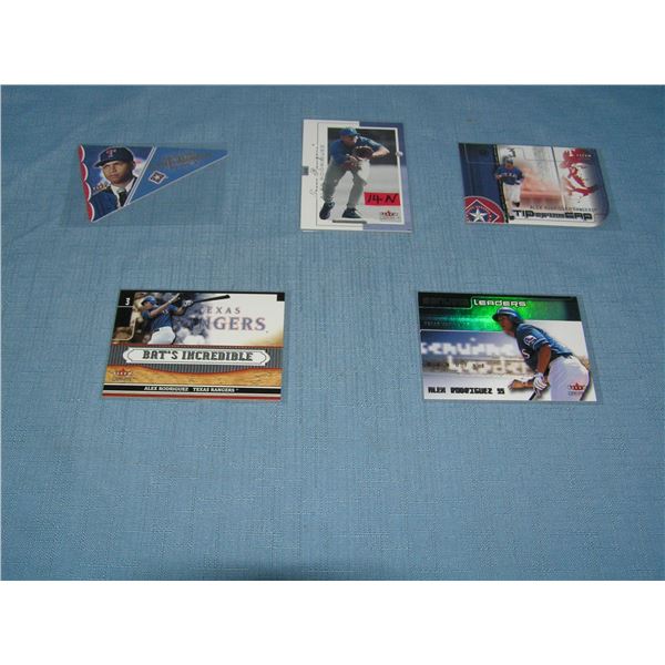 Collection of Alex Rodriguez all star baseball cards