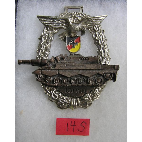German leopard tank Luftwaffe commemoration badge