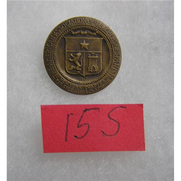 Amer. association of teachers of Spanish brass pin