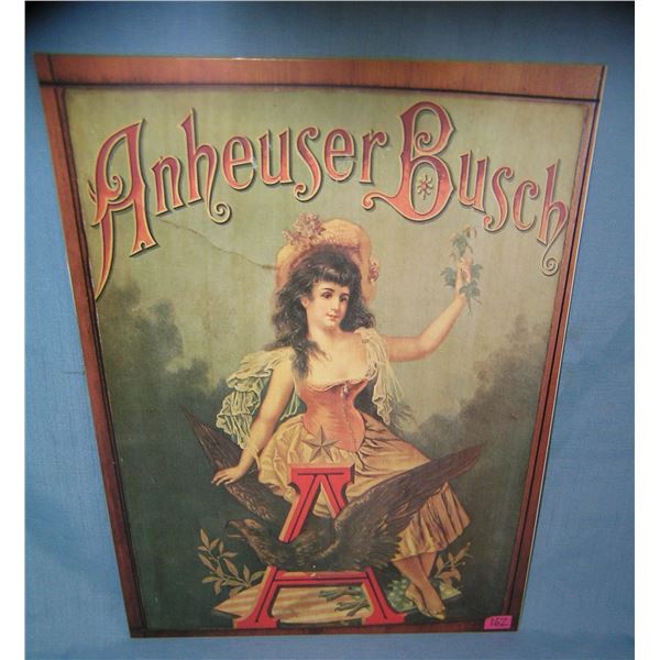Anhueser Busch retro style advertising sign