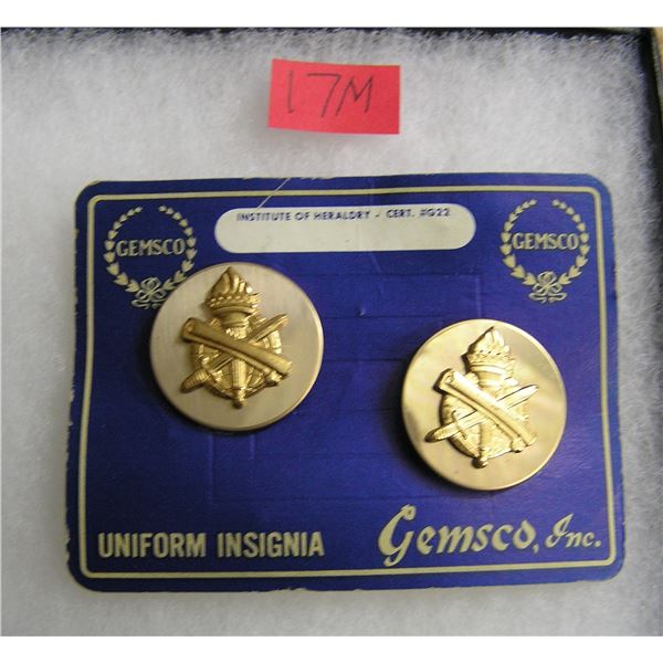 US civil affairs Army collar brass pin