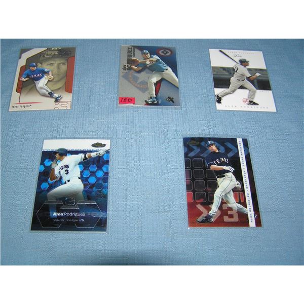 Collection of Alex Rodriguez all star baseball cards