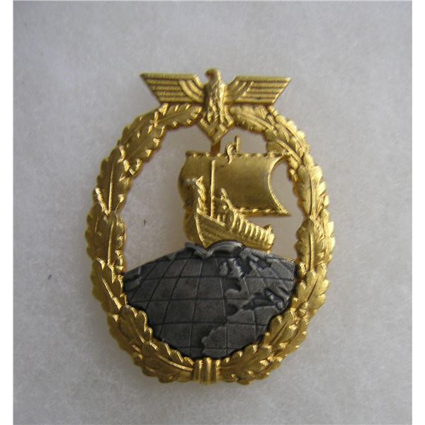 Great early German WWII auxilliary cruiser war badge