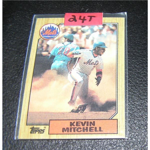 Kevin Mitchell rookie baseball card