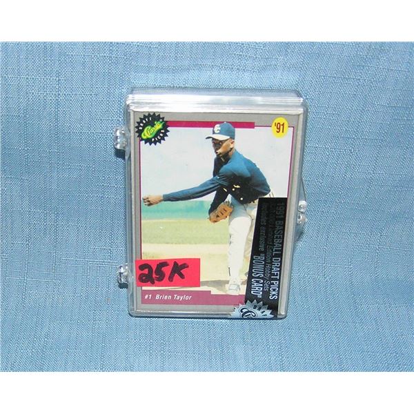 1991 baseball rookie draft picks card set
