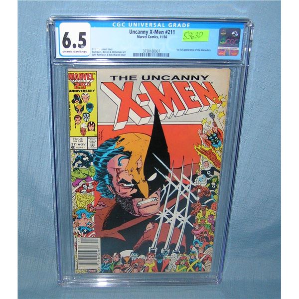 Uncanny Xmen graded 6.5 number 211 comic book