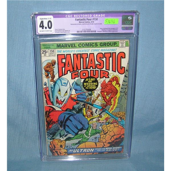 Fantastic Four number 150 1974 graded 4.0 comic book