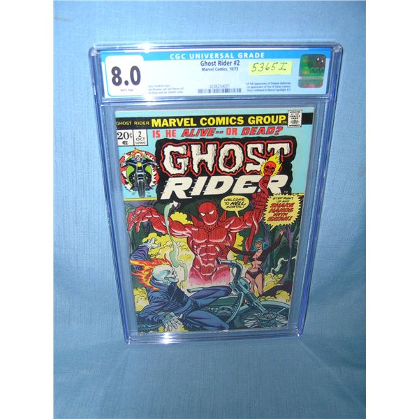 Early Marvel Ghost Rider number 2 graded 8.0