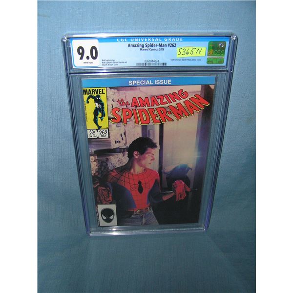 Marvel Amazing Spiderman special issue comic book number 262 graded 9.0