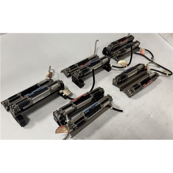 Lot of (10) Keyence Light Bars #SL-V08H w/ 5 Receivers and 5 Transmitters