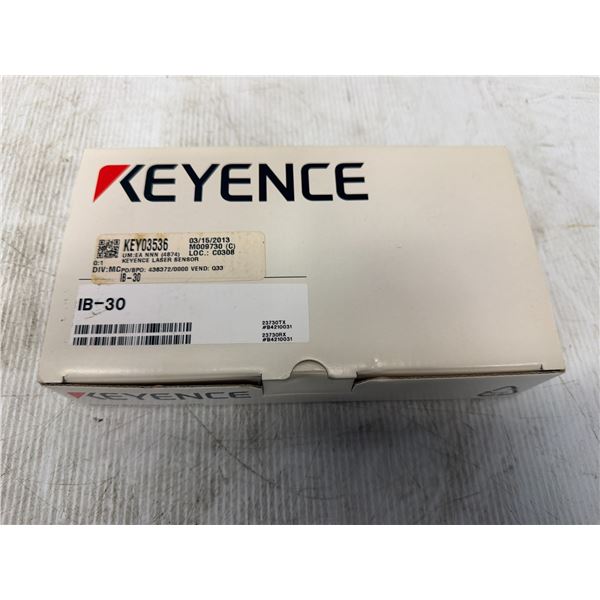 Keyence #IB-30 Laser Sensor (2 Per Box - See Photos)