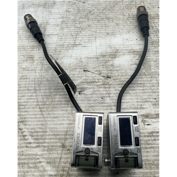 (2) Keyence #LR-TB2000CL Laser Sensors