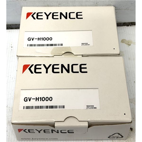 (2) KEYENCE #GV-H1000 CMOS 1000mm Laser Sensors