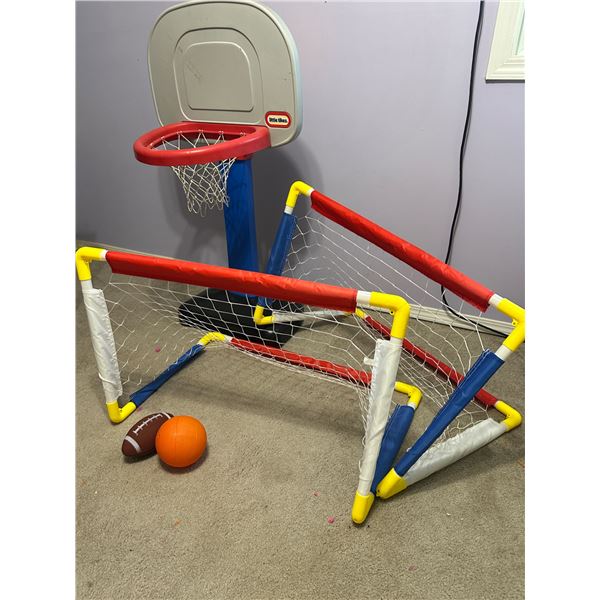 little tikes basketball net and folding goals