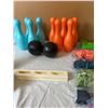 Image 3 : Domino Train Blocks Set and Bowling Toys