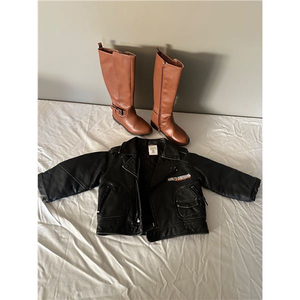 Harley Davidson Jacket and Boots