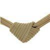 Image 3 : Italian 14k Gold 17" Multi Strand Wheat Mesh Link Chain Necklace Knot Center