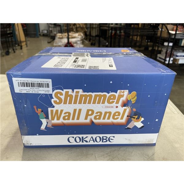 NEW CASE OF SHIMMER WALL PANELS, 24 PANELS, 12X12