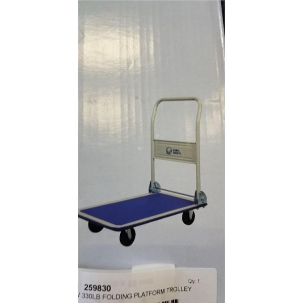NEW 330LB FOLDING PLATFORM TROLLEY CART