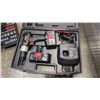 Image 2 : CRAFTSMAN CORDLESS DRILL WITH BATTERY AND CHARGER IN CASE, WORKING AND CRAFTSMAN SOCKET SET, COMPLET