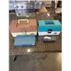 Image 2 : 2 TACKLE BOXES AND SMALL ORGANIZERS WITH ASSORTED FISHING CONTENTS