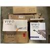 Image 1 : VIVO DESKTOP WHITEBOARD, CLAMP ON ARMRESTS, UNDER DESK PC MOUNT AND 2 CABLE MANAGEMENT TRAYS