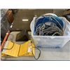 Image 1 : BIN WITH AIR HOSE AND WHEEL CHOCKS