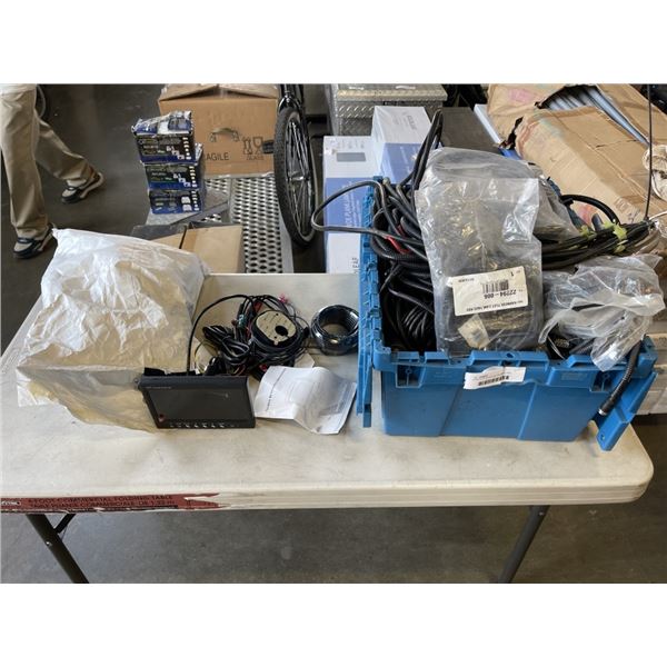 LARGE LOT OF VEHICLE WIORING AND HARNESSES
