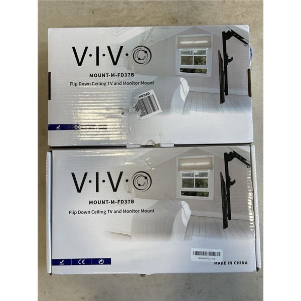 2 FLIP DOWN CEILING TV AND MONITOR MOUNTS