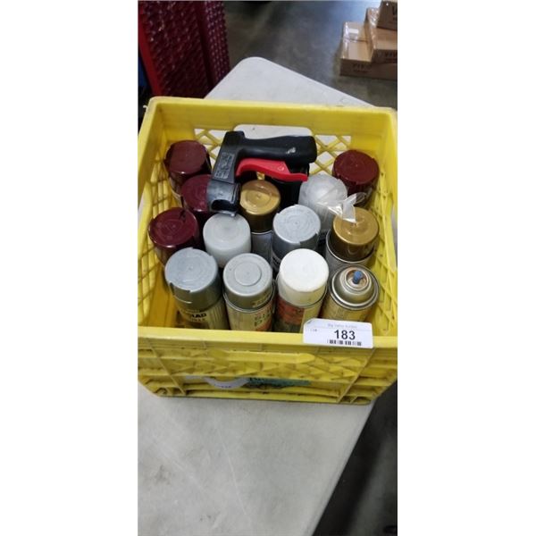 15 CANS OF SPRAY PAINT