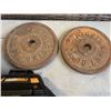 Image 2 : STAINLESS POT, 2 WEIGHTS, TOOL BELT, AND ROSTER