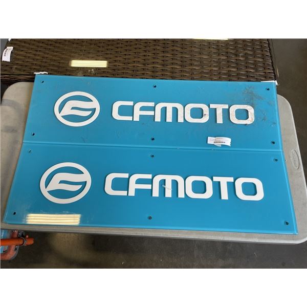 2 CF MOTO ACRYLIC SIGNS