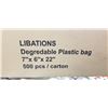 Image 2 : BOX OF 7" X 6" X 22" PLASTIC BAGS, 500PCS