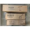 Image 2 : VIVO DUAL MONITOR DESK STAND, DUAL MONITOR ADJUSTABLE AND SINGLE MONITOR DESK STAND