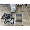 Image 1 : STEP LADDER AND FOLDING STOOL