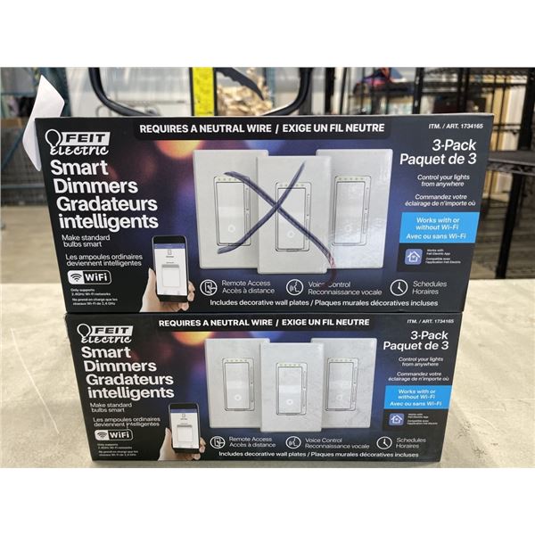 2 NEW SMART DIMMER 3 PACKS