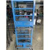 Image 3 : BLUE TWO TIER METAL WAREHOUSE CART ON CASTERS
