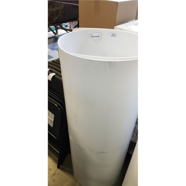 5 PCS OF WHITE CARDSTOCK MATERIAL, APPROX. 4' X 8' SHEETS