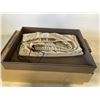 Image 2 : 2 NEW LEATHER TRAYS, 15.5 X 12 INCH, GREY