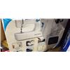Image 2 : EURO PRO X SEWING MACHINE WITH BOX OF PIN HOLDS