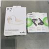 Image 1 : SUDIO FLEX FIT BONE CONDUCTION HEADPHONES AND BELKIN SOUNDFORM MOTION TRUE WIRELESS EAR BUDS