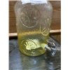 Image 2 : NEW CLEAR AND YELLOW GLASS 10 L LEMON EMBOSSED COLD DRINK DISPENSER