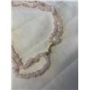 Image 2 : GENUINE NATURAL ROSE QUARTZ STONE NECKLACE