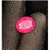 Image 2 : 5.07 CT CERTIFIED UNTREATED RUBY GEMSTONE ($7,605 APPRAISAL)