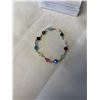 Image 1 : GOLD WITH CRYSTAL BEADS BRACELET MARKED 1/20 14K GF