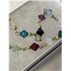 Image 2 : GOLD WITH CRYSTAL BEADS BRACELET MARKED 1/20 14K GF