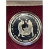 Image 2 : 1988 ROYAL CANADIAN MINT SILVER DOLLAR 'ST MAURICE IRON WORKERS' .500 SILVER